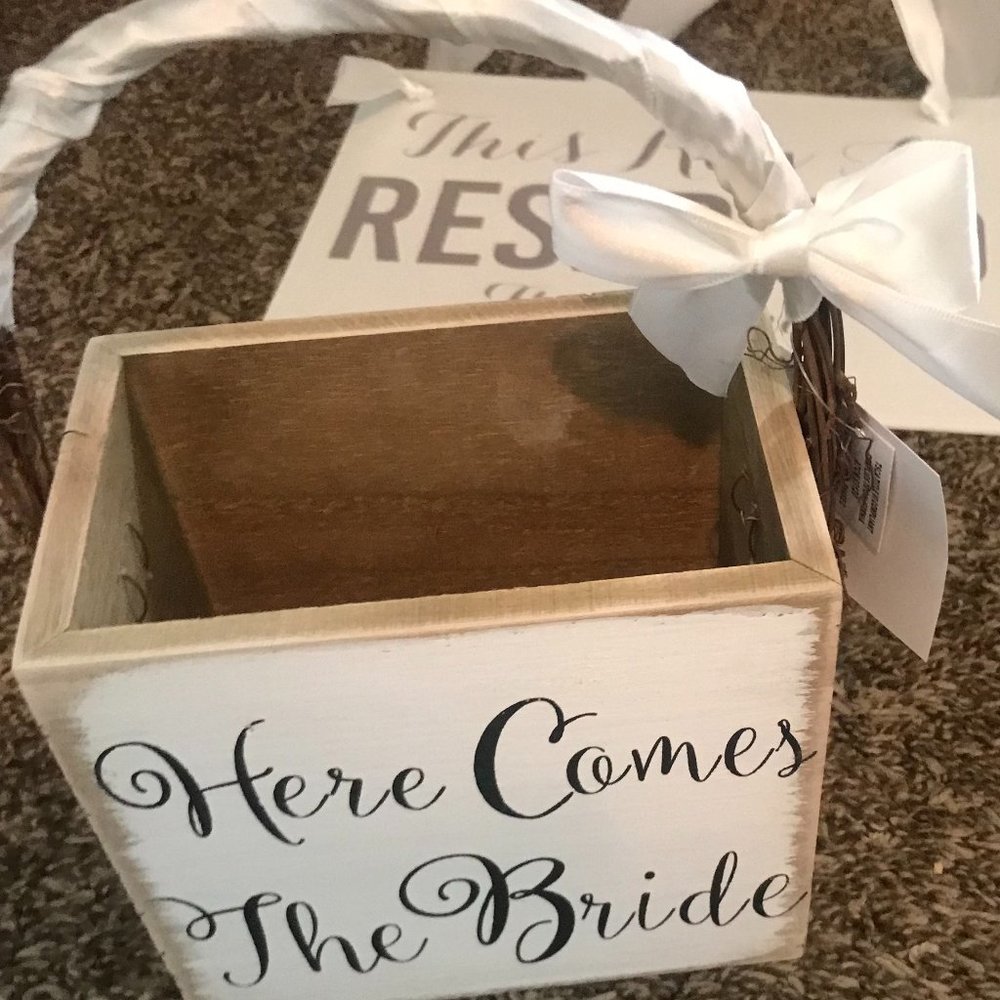 Flower Girl Basket - SALE, MUST GO ASAP